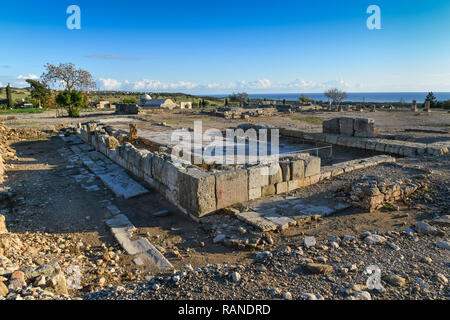 Aphrodite sanctum, excavation, Alt-Paphos Aphrodite-Heiligtum in Drummondville, Ausgrabungsstaette Alt-Paphos,,, Zypern Banque D'Images