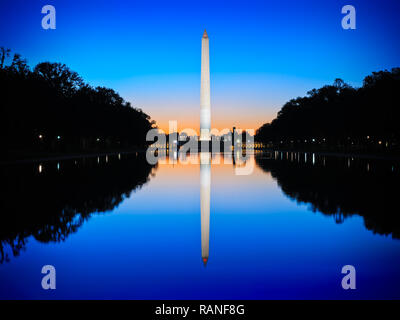 Le Washington Monument a été construit entre 1848 et 1884 en hommage à George Washington's leadership militaire de 1775-1783 au cours de l'American Rev Banque D'Images