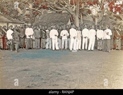 Les chefs indiens immigrants bienvenue, anonyme, c. 1932. Repensé par Gibon. L'art classique avec une touche moderne repensé Banque D'Images