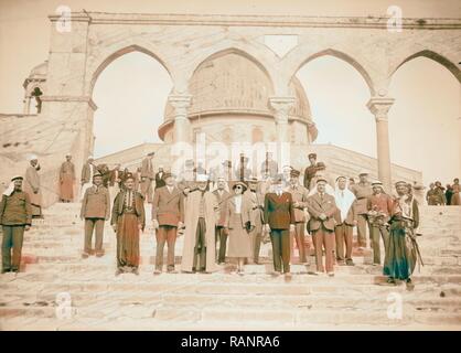 Haut Commissaire français pour la Syrie visite le Temple à Jérusalem, le 18 novembre 1939. Son Excellence le Haut repensé Banque D'Images