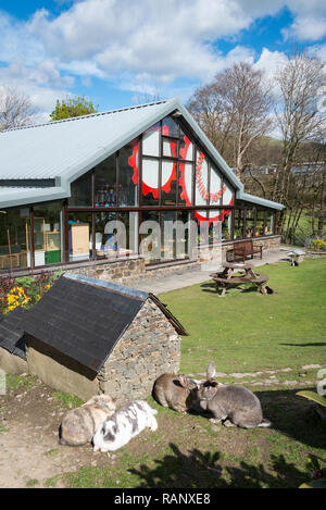 Musée de découverte des machinations dans le village de Llanbrynmair, Powys, Pays de Galles Banque D'Images