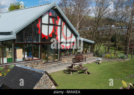 Musée de découverte des machinations dans le village de Llanbrynmair, Powys, Pays de Galles Banque D'Images