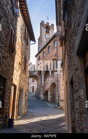Palais municipal (Palazzo Comunale) de Suvereto, province de Livourne, Toscane, Italie Banque D'Images