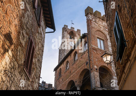 Palais municipal (Palazzo Comunale) de Suvereto, province de Livourne, Toscane, Italie Banque D'Images