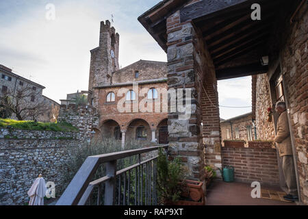 Palais municipal (Palazzo Comunale) de Suvereto, province de Livourne, Toscane, Italie Banque D'Images