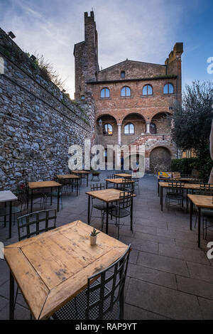 Palais municipal (Palazzo Comunale) de Suvereto, province de Livourne, Toscane, Italie Banque D'Images