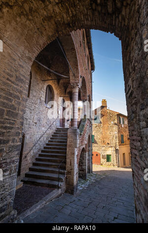 Palais municipal (Palazzo Comunale) de Suvereto, province de Livourne, Toscane, Italie Banque D'Images