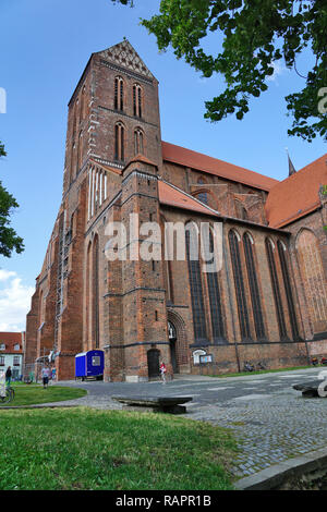 Église Saint-Nikolai à Wismar, Allemagne Banque D'Images