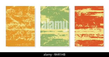 Grunge Poster Set Illustration de Vecteur