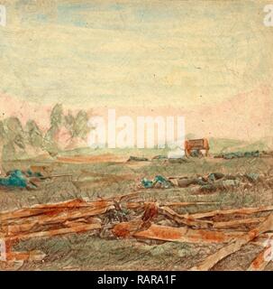 Vue sur le champ de bataille d'Antietam où Sumner's Corps chargé l'ennemi. Théâtre de conflits terribles, US, USA, Amérique latine repensé Banque D'Images