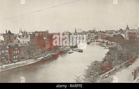 Amstel intérieure, donné à la menthe, Amsterdam, Pays-Bas, Panopticon, Amstel intérieure, La Tour, le Roi Bridge repensé Banque D'Images