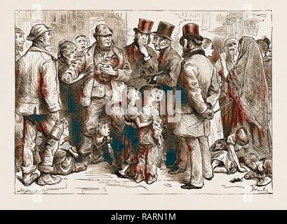 CHORUS : 'IL VA SE NOYER !', le soulagement général : 'va se noyer ? N'IMPORTE QUOI !', GINX : 'JE SUIS !', 1876. Repensé Banque D'Images