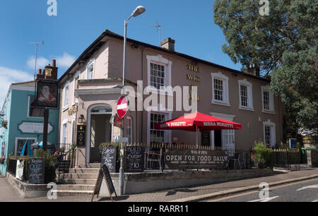 La perruque et stylo public house, Frances Street, Truro, Cornwall, England, UK Banque D'Images