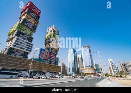 Lusail City ville nouvelle en construction au Qatar, Moyen-Orient Banque D'Images