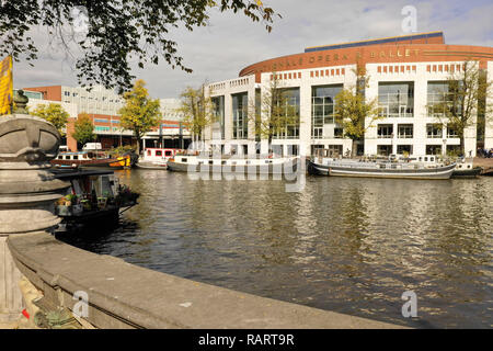 Le National Opera & Ballet buiging 'Le Stopera" à Amsterdam, Pays-Bas Banque D'Images