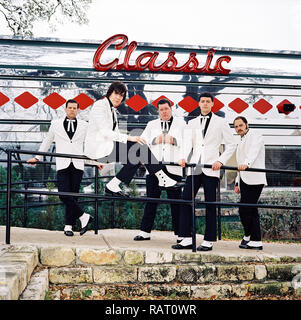 Les Ruches photographié au Denny's Diner, Austin, Texas, États-Unis d'Amérique. Banque D'Images