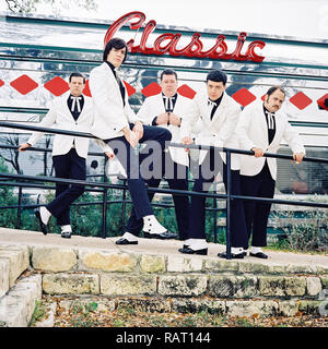 Les Ruches photographié au Denny's Diner, Austin, Texas, États-Unis d'Amérique. Banque D'Images