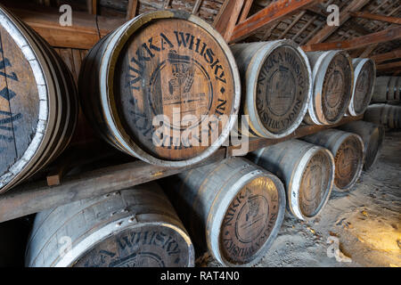 La distillerie de whisky Nikka Yoichi à Hokkaido, Japon Banque D'Images