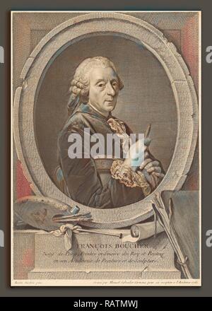 Manuel Salvador Carmona, François Boucher, Espagnol, 1734 - 1820, 1761, eau-forte et la gravure. Repensé Banque D'Images