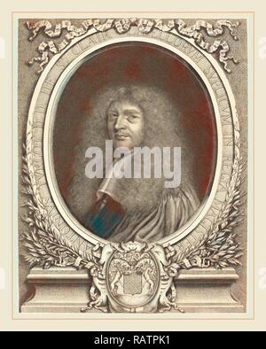 Antoine Masson, français (1636-1700), Antoine Turgot, de gravure et de la gravure. Repensé par Gibon. L'art classique avec un repensé Banque D'Images