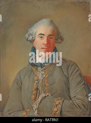 Portrait de Théophile Van Robais, Jean-Baptiste Perronneau, Français, 1715 - 1783, France, Europe, 1770, Pastel sur repensé Banque D'Images