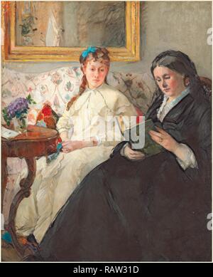 Berthe Morisot, français (1841-1895), la mère et la soeur de l'artiste, 1869-1870, huile sur toile. Repensé Banque D'Images