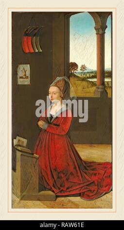 Petrus Christus, Portrait d'une femme active, Russisch, donateurs 1444-1475-1476, ch. 1455, huile sur panneau. Repensé Banque D'Images
