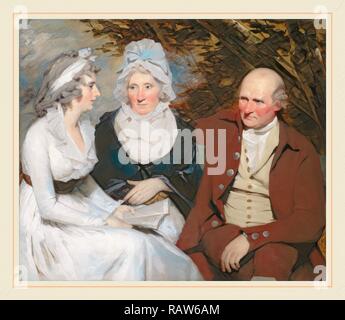 Sir Henry Raeburn, John Johnstone, Betty Johnstone, et Mlle Wedderburn, Écossais, 1756-1823, ch. 1790-1795, huile sur repensé Banque D'Images