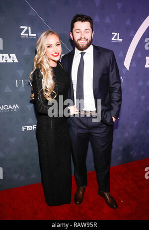 La 32e remise des Prix d'Accomplissement Footwear News annuel tenu à la société Inter Active Bâtiment d' : Baker Mayfield ( Quarterback Cleveland Browns) Où : New York, New York, United States Quand : 04 Déc 2018 Crédit : Jeff Grossman/WENN.com Banque D'Images