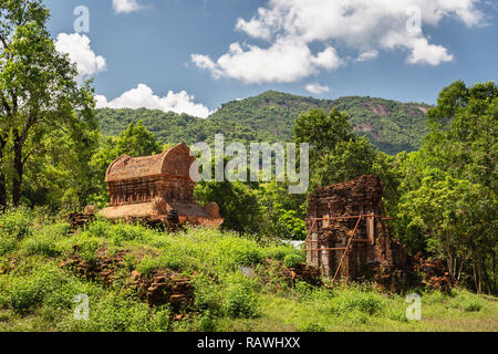 Mon fils, District de Duy Xuyen, Province de Quang Nam, Vietnam, Asie Banque D'Images