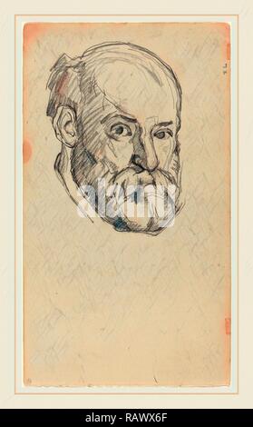 Paul Cézanne, français (1839-1906), Autoportrait [recto], ch. 1880-1882, graphite sur papier vélin (sketchbook page repensé Banque D'Images