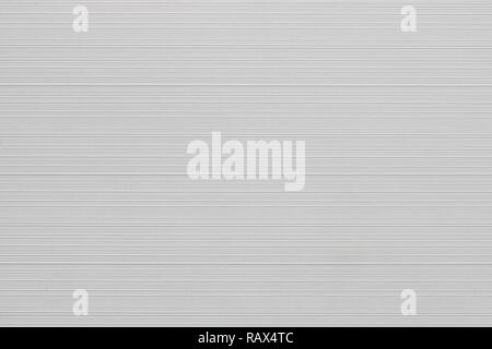 La texture de métal blanc, bandes horizontales, abstract background. Banque D'Images