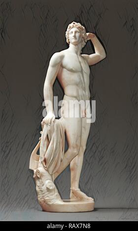 Couronnement Apollo lui-même, Antonio Canova, Italien, 1757 - 1822, l'Italie, l'Europe, 1781 - 1782, le marbre, l'objet : H : 84,7 cm repensé Banque D'Images