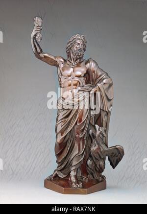 Jupiter, Michel Anguier, Français, 1612 ou 1614 - 1686, probablement jeté fin du 17ème siècle (à partir d'un modèle de 1652), Bronze repensé Banque D'Images