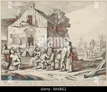 Juste agriculteur, Jan van de Velde (II), Claes Jansz. Visscher (II), 1617. Repensé par Gibon. L'art classique avec un style moderne repensé Banque D'Images