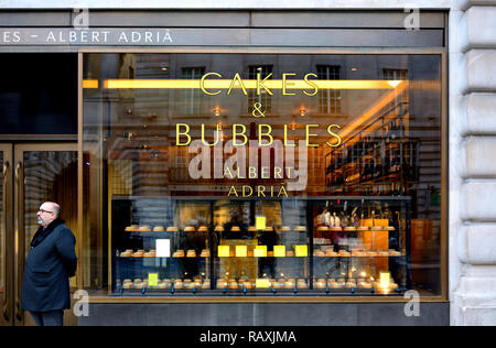 Gâteaux & Bubbles par Albert Adria : dessert-seul restaurant dans le Café Royal, Regent Street, Londres, Angleterre, Royaume-Uni. Banque D'Images