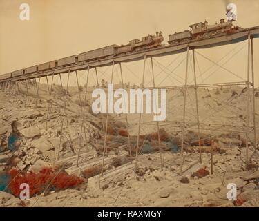 Dale Creek Bridge, Union Pacific Railway, William Henry Jackson, américain, 1843 - 1942, 1885, à l'albumine argentique repensé Banque D'Images