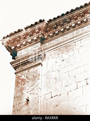 Les Abruzzes, L'Aquila, Paganica, Madonna del Castello, Italie, 20e siècle, photo, photographie, l'Europe. Repensé Banque D'Images