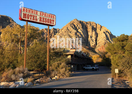 Bonnie Springs Ranch Motel dans le Red Rock Canyon non loin de Las Vegas, Nevada Banque D'Images