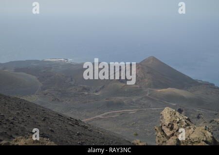 Vue magnifique depuis le plus haut de la San Antonio Volcano sur l'île de La Palma dans les îles Canaries. Voyages, Nature, vacances, la géologie. 8 juillet Banque D'Images