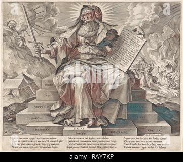 L'Âge d'argent : la loi de l'Ancien Testament, Hieronymus Wierix, Jacob de Weert, 1563 - avant 1580. Repensé Banque D'Images