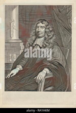 Portrait de Gillis Valckenier, Sans titre by Munier, Wallerant Vaillant, 1674. Repensé par Gibon. L'art classique avec un repensé Banque D'Images