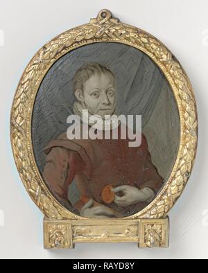 Hugo de Groot à un jeune âge, Arnoud van Halen, 1710 - 1719. Repensé par Gibon. L'art classique avec une touche moderne repensé Banque D'Images