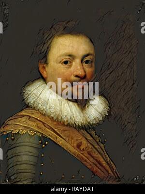 Portrait de William, comte de Nassau-Siegen, atelier de Jan Antonisz van Ravesteyn, ch. 1620 - c. 1630. Repensé Banque D'Images