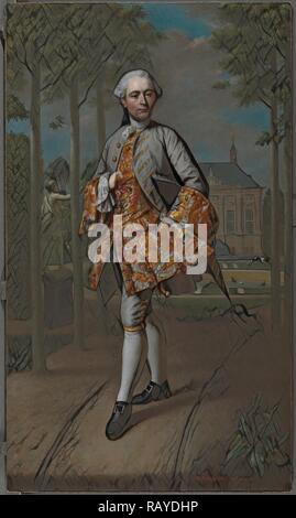 Portrait de Gérard Cornelis van Riebeeck, Mattheus Verheyden, ch. 1755. Repensé par Gibon. L'art classique avec un style moderne repensé Banque D'Images