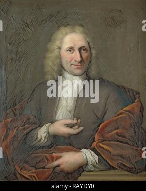 Portrait d'un homme, manière de Simon, 1690 - 1750. Repensé par Gibon. L'art classique avec une touche moderne repensé Banque D'Images