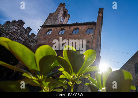 Palais municipal (Palazzo Comunale) de Suvereto, province de Livourne, Toscane, Italie Banque D'Images