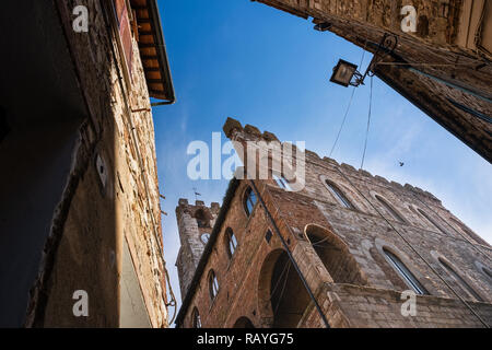Palais municipal (Palazzo Comunale) de Suvereto, province de Livourne, Toscane, Italie Banque D'Images