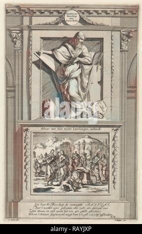 H. Babylas d'Antioche, Jan Luyken, Zacharie Chatelain (II), François Halma, 1698. Repensé par Gibon. L'art classique repensé Banque D'Images
