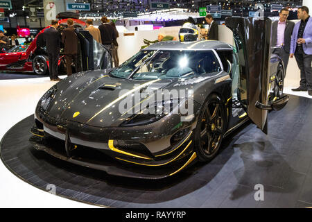 Genève, SUISSE - Le 8 mars 2017 : Audi RS5 RS Gryphon sports car présenté à la 87e Salon International de l'Automobile de Genève. Banque D'Images